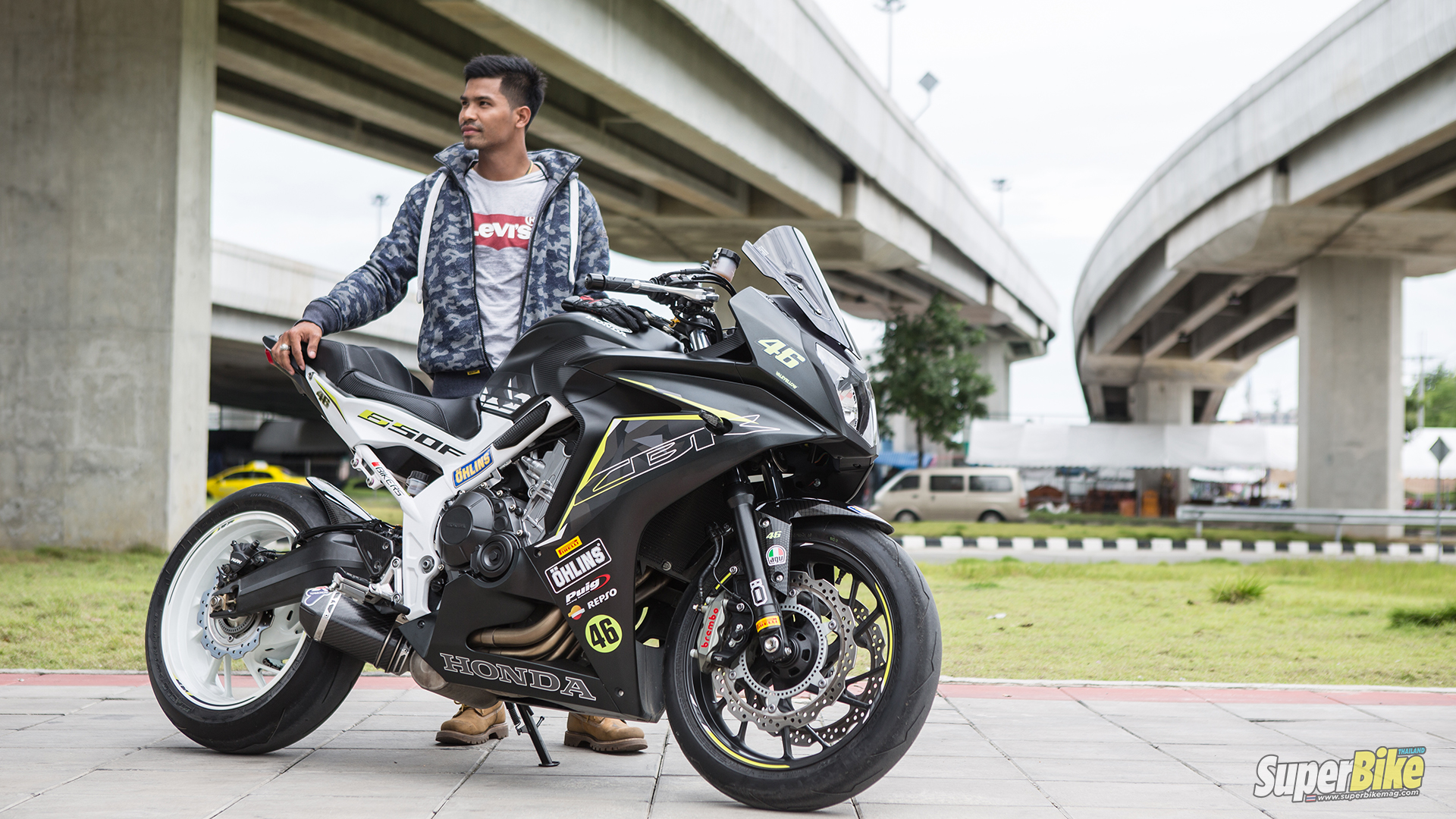 Poom หน มผ วเข ม ก บเจ า Honda Cbr650f ต วแรง Superbike Thailand