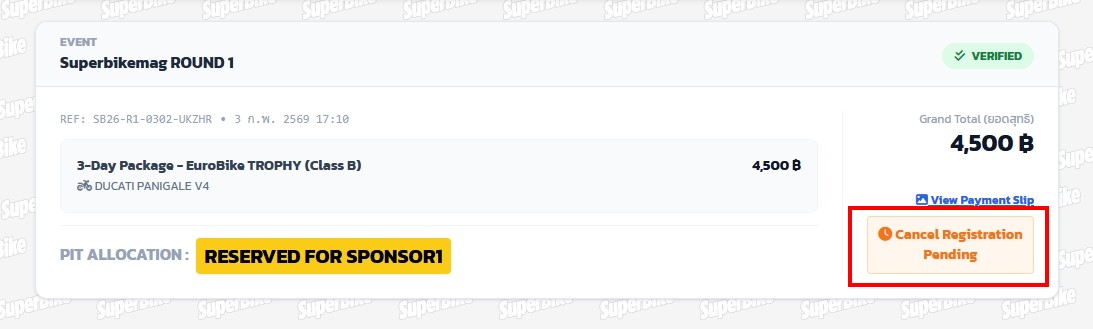 Cancel Status Pending