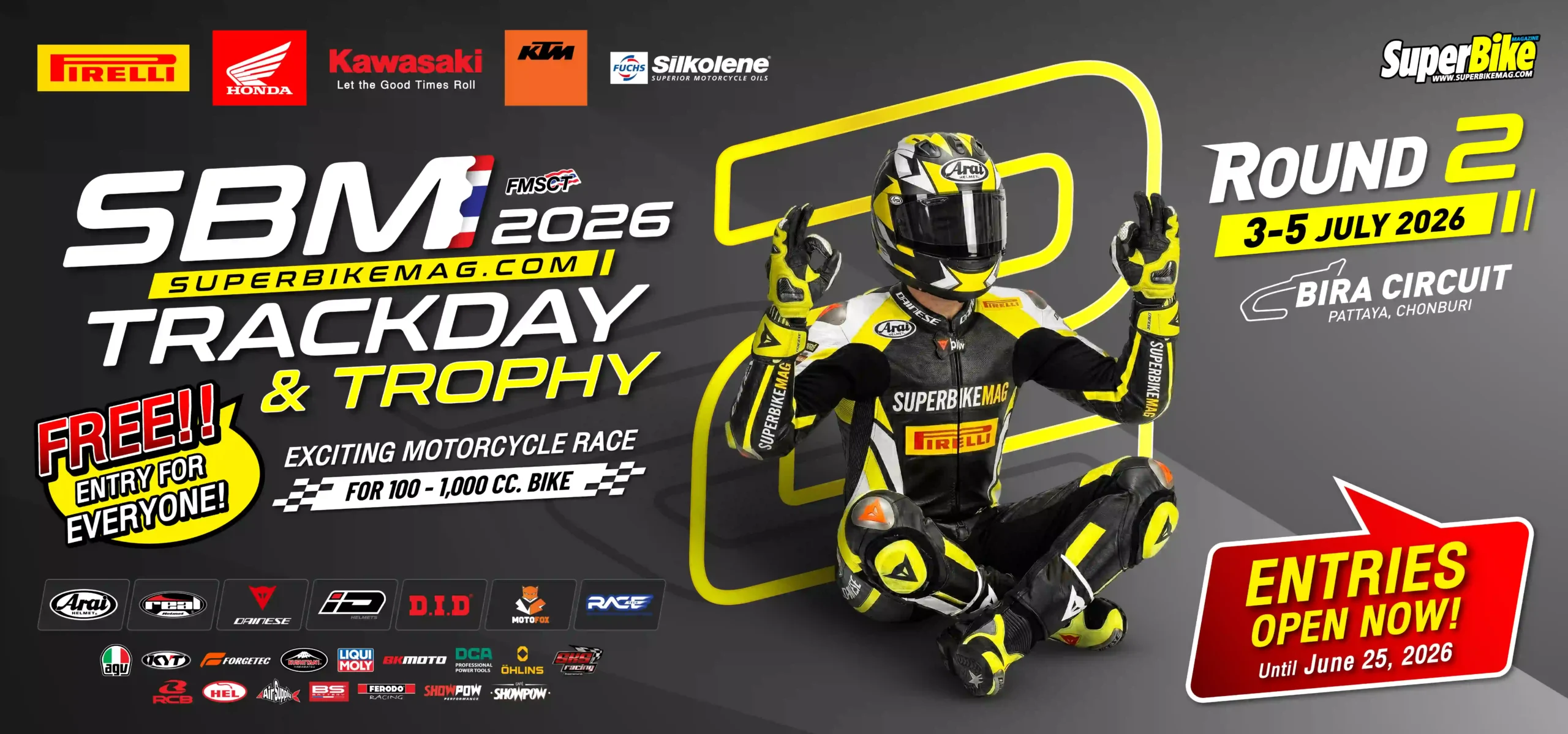 SBM Trackday 2026 Round 2 Banner