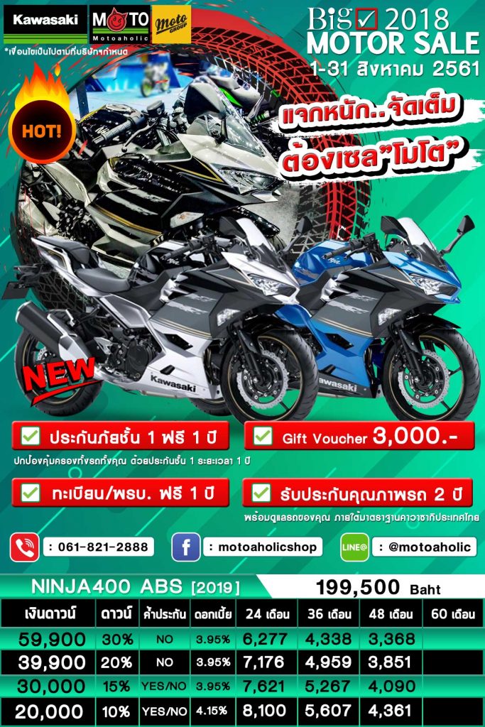 โปรโมชั่น Ninja 400