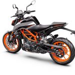KTM 390 DUKE – rear left gray