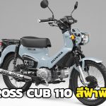 Honda-Cross-Cub-110-สีฟ้าพิเศษ