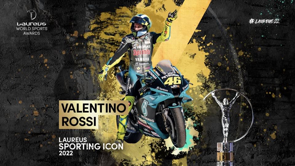 Rossi รับรางวัล Laureus Sporting Icon 2022