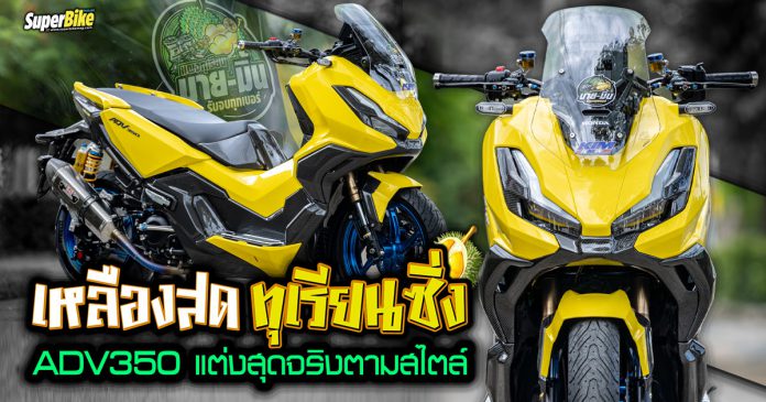 Honda ADV350 เหลืองสดทุเรียนซิ่ง