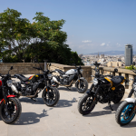 Royal Enfield Guerrilla 450_Gold Dip, Playa Black, Smoke, Yellow Ribbon and Brava Blue