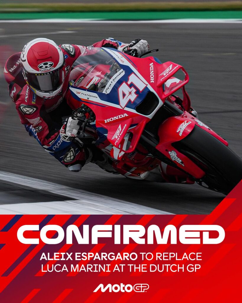 Honda เรียกใช้ Aleix
