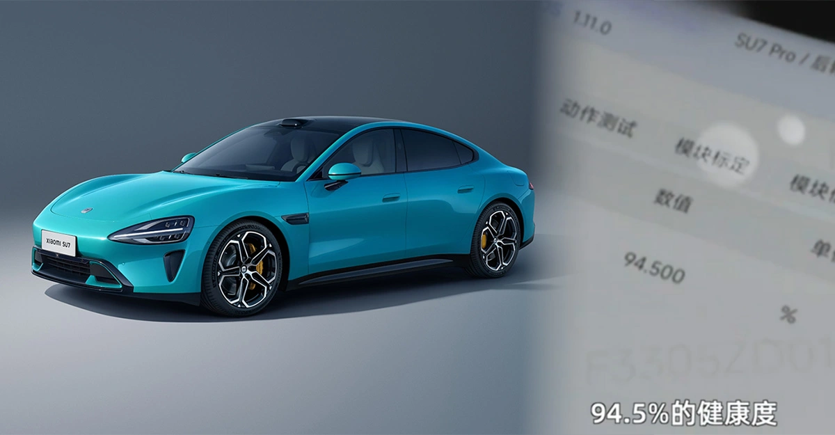 Xiaomi SU7 สุขภาพแบตเตอรี่ ล้ำวิ่ง 2.6 แสน กม.18 เดือน เหลือ 94.5%