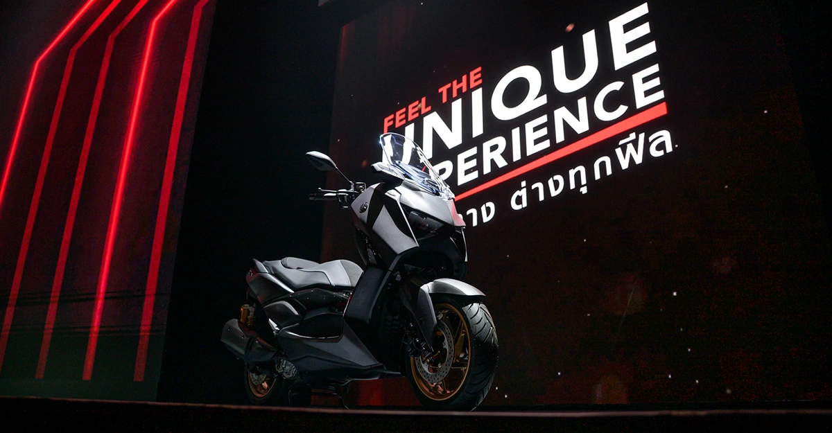 2026 Yamaha XMAX TECHMAX 5 เด่นน่าสนใจ ชูโรงด้วยชิลด์ไฟฟ้า!