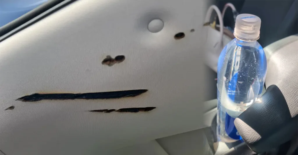 รอยไหม้บนรถ