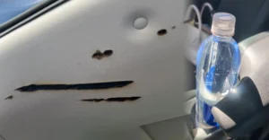 รอยไหม้บนรถ