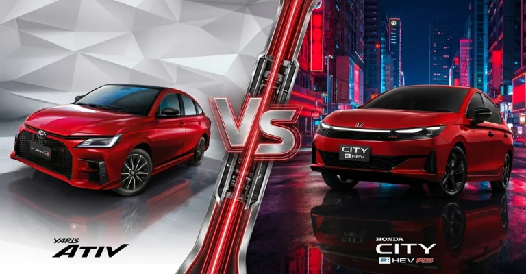 เทียบสเปก Toyota Yaris Ativ 2026 ปะทะ Honda City 2027