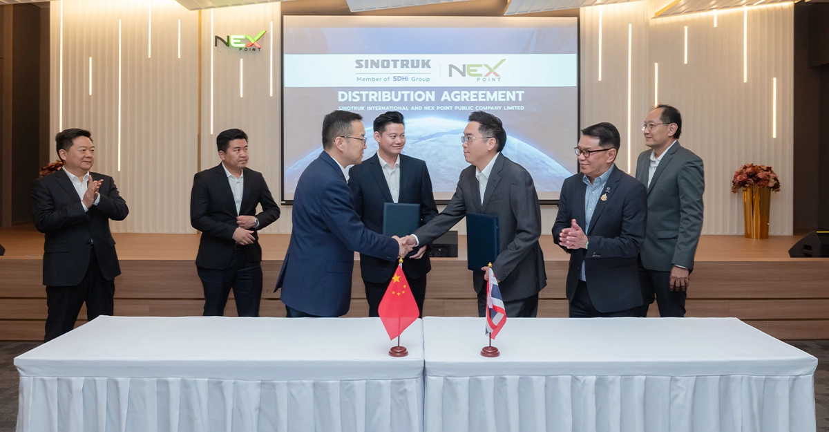 SINOTRUK แต่งตั้ง NEX เป็นตัวแทนจำหน่ายรถบรรทุกหนักไฟฟ้าแต่เพียงผู้เดียวในไทย