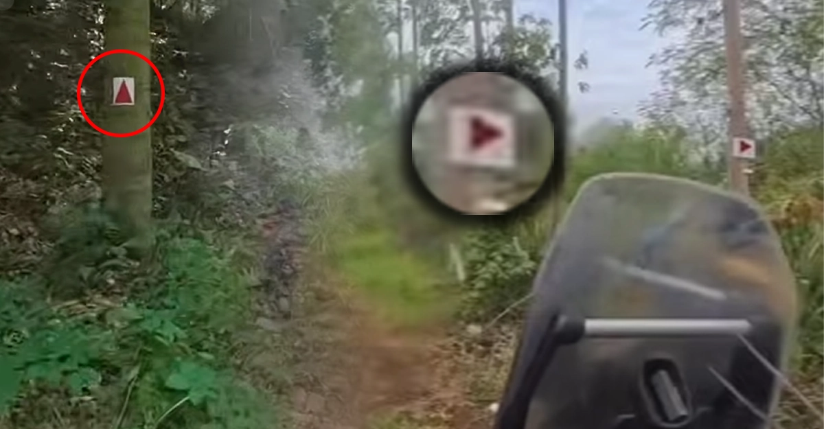 ป้ายบอกทางในการแข่งขัน Enduro