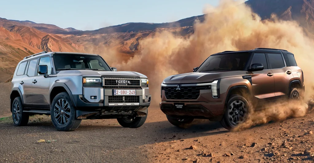 การเปรียบเทียบ All-New Mitsubishi Pajero 2026 กับ Toyota Land Cruiser LC250)