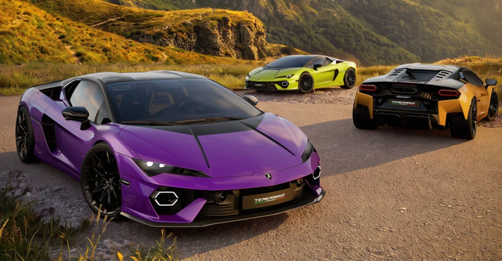 Lamborghini Temerario Tettonero เปิดตัวรุ่นพิเศษหลังคาดำ 5 สี V8 ไฮบริด 920 CV
