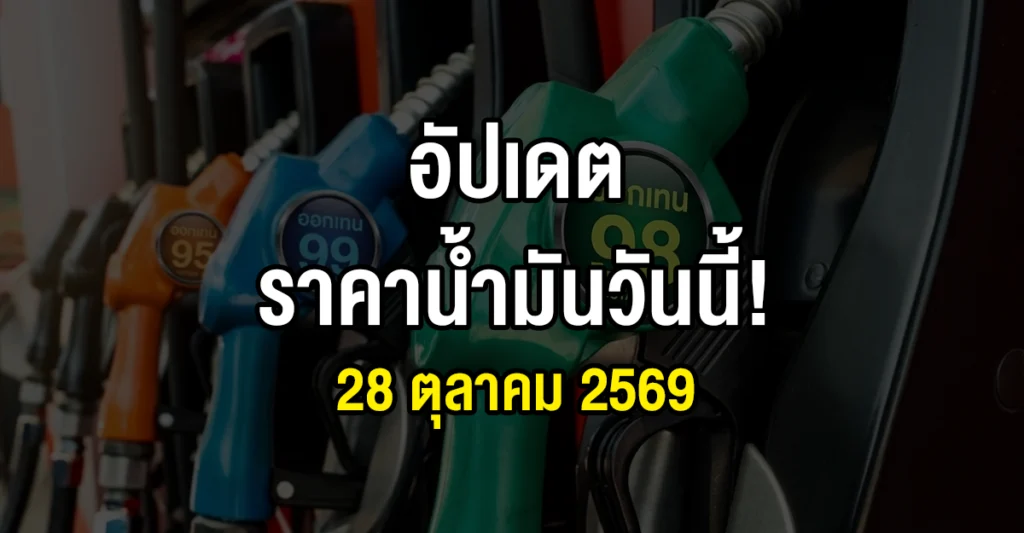 ราคาน้ำมัน B20 E20 ลด 28 ต.ค. 2569 เหลือ 33.50 บาทต่อลิตร ทำไมไม่ลดเต็มอัตราภาษี?